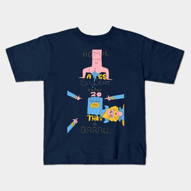 Duke Smellington Kids T-Shirt by Wikran